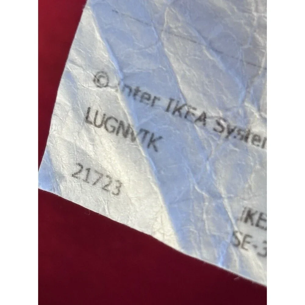 Lot Of 2 Ikea Lugnvik Red Pillow Cover Cushion Case 24x21” Discontinued